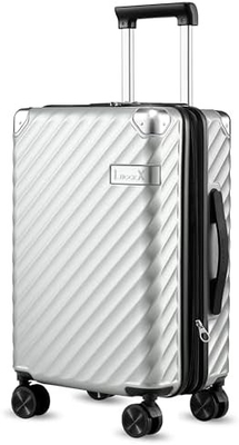 Carry On Luggage 22x14x9 Airline Approuvé - 35L Polycarbonate Expandable Valiette à coque dure avec roues tournantes