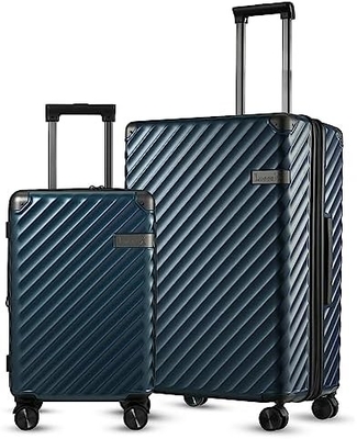 Carry On Luggage 22x14x9 Airline Approuvé - 35L Polycarbonate Expandable Valiette à coque dure avec roues tournantes