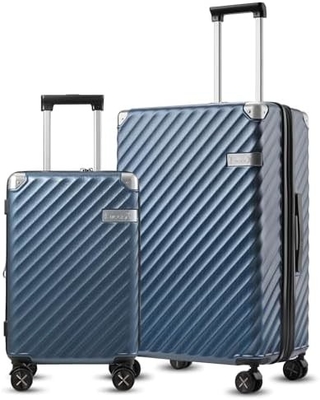 Carry On Luggage 22x14x9 Airline Approuvé - 35L Polycarbonate Expandable Valiette à coque dure avec roues tournantes
