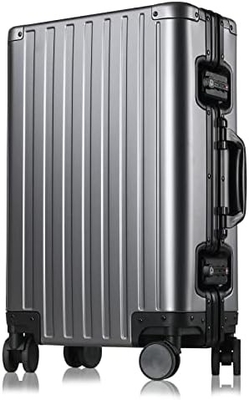 Vaisseau en aluminium à bagages à main (argent, 20 pouces) Visitez le magasin Sindermore