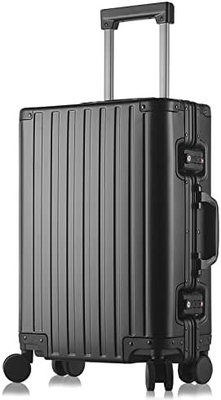 Vaisseau en aluminium à bagages à main (argent, 20 pouces) Visitez le magasin Sindermore