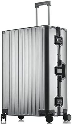 Vaisseau en aluminium à bagages à main (argent, 20 pouces) Visitez le magasin Sindermore