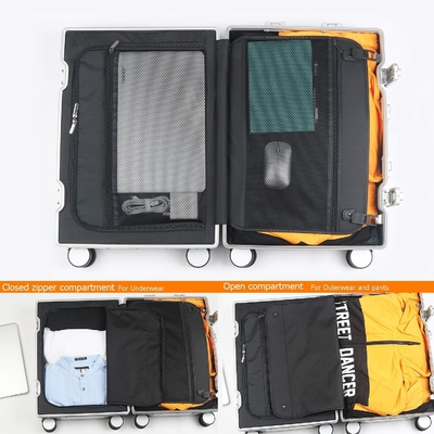 Vaisseau en aluminium à bagages à main (argent, 20 pouces) Visitez le magasin Sindermore