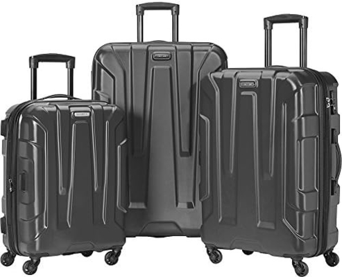 Bagages élargissables du côté dur avec roues tournantes, teal, à 24 pouces