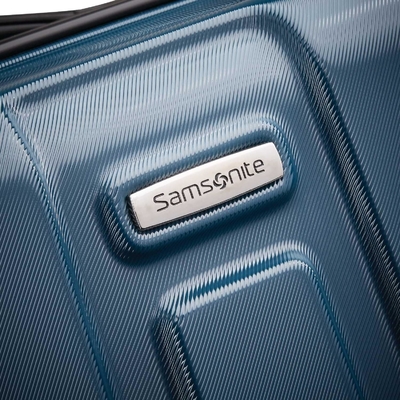 Bagages élargissables du côté dur avec roues tournantes, teal, à 24 pouces