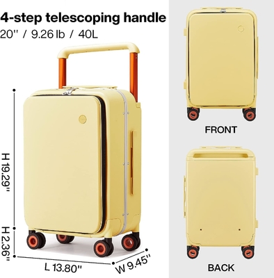 La poignée de bagages est large, le design de luxe, la valise roulante, la pochette de voyage, la pochette de voyage, la pochette de voyage.