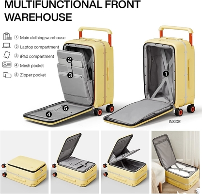 La poignée de bagages est large, le design de luxe, la valise roulante, la pochette de voyage, la pochette de voyage, la pochette de voyage.