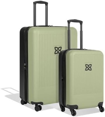 Valise durable avec panneau de compression extérieur en maille anti-écrasement et sangle de compression conçue pour des voyages sans tracas