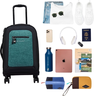 22 pouces de bagages doux, bagages durables, valises avec roues, bagages roulants légers à transporter,