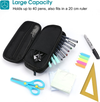 ProCase Pen Pencil Case, boîte à crayons à fermeture éclair EVA à 2 couches, sac de grande capacité, organisateur de stockage de papeterie pour l'école