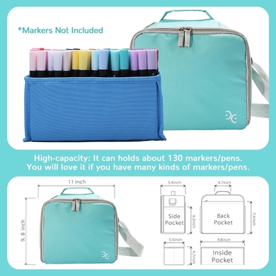 Entreposage Sac à main pour stylos de marqueur Pinceau stylo Coloriage Livres Art et artisanat fournitures Outils Cosmétiques, jusqu'à 130 stylo