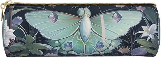 Casque à crayon papillon pour femme Pouce à stylo cylindre petite fermeture à glissière portable simple durable léger pour sac de rangement