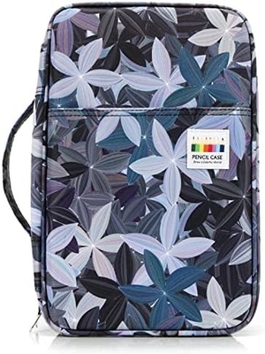 300 emplacements boîtier crayon de couleur - organisateur de boîtier de stylo avec enveloppe pratique et fermeture à glissière, porte-couches pour Prismacolor stylo de couleur