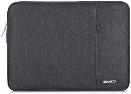Sac à manches pour ordinateur portable Compatible avec MacBook Air 13 M3 A3113 M2 /Pro 13 M2 M1,Ecas polyester vertical avec poche, gris