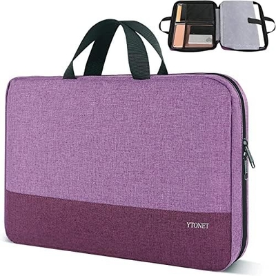Boîtier pour ordinateur portable, 15,6 pouces TSA Sac portable Porte-monnaie portable Manche résistant à l'eau Boîtier pour ordinateur portable