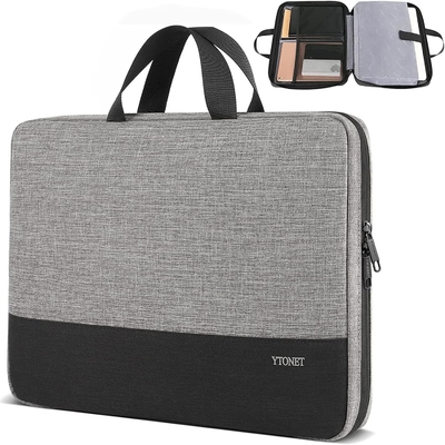 Boîtier pour ordinateur portable, 15,6 pouces TSA Sac portable Porte-monnaie portable Manche résistant à l'eau Boîtier pour ordinateur portable