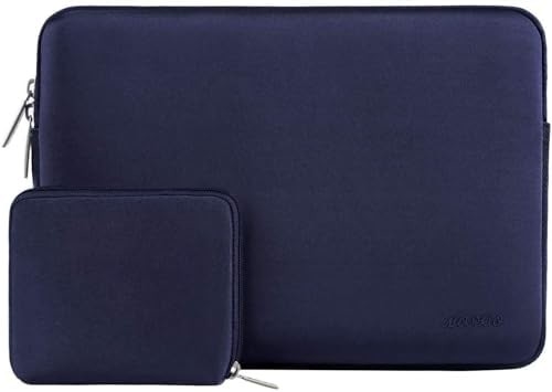 Manche d'ordinateur portable Compatible avec MacBook Air/Pro, 13-13 pouces Notebook, sac en néoprène avec petit boîtier, Abricot