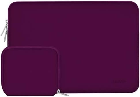 Manche d'ordinateur portable Compatible avec MacBook Air/Pro, 13-13 pouces Notebook, sac en néoprène avec petit boîtier, Abricot