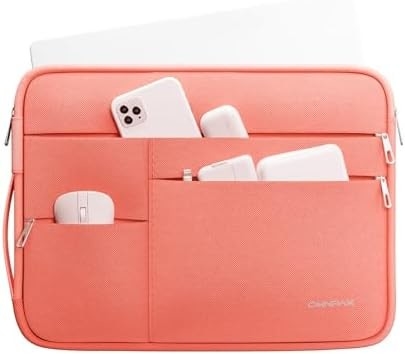 Convient pour,MacBook Pro 13-14 pouces, PET recyclé portage portage portable avec poche poignée et accessoire