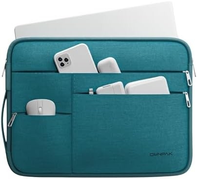 Convient pour,MacBook Pro 13-14 pouces, PET recyclé portage portage portable avec poche poignée et accessoire
