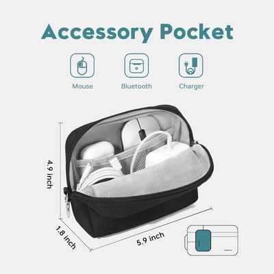 Convient pour,MacBook Pro 13-14 pouces, PET recyclé portage portage portable avec poche poignée et accessoire