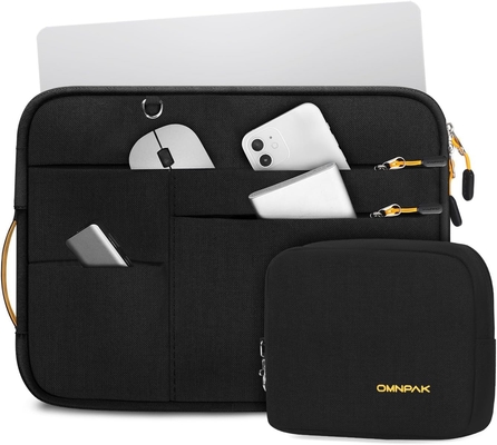 Convient pour,MacBook Pro 13-14 pouces, PET recyclé portage portage portable avec poche poignée et accessoire