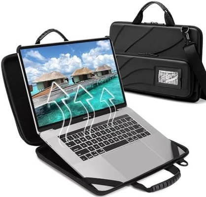 Bug 14.2-15.6 pouces boîtier d'ordinateur portable coque dure, boîtier de protection pour ordinateur portable avec support pour la dissipation de chaleur