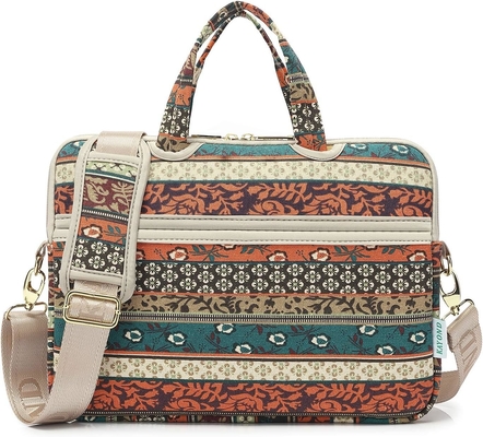 Red Bohemia Patten étanche à l' eau ordinateur portable épaule sac à main messager manchon pour 12 pouces 13,3 pouces ordinateur portable