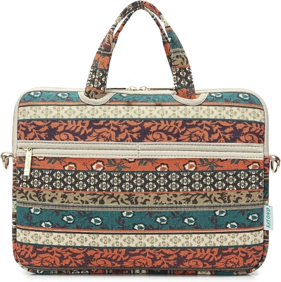Red Bohemia Patten étanche à l' eau ordinateur portable épaule sac à main messager manchon pour 12 pouces 13,3 pouces ordinateur portable