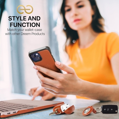 iPhone 13 Portemonnaie / boîtier de choc 2 en 1 et ensemble en cuir végétalien amovible, compatible MagSafe, protégé par RFID