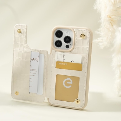iPhone 13Pro Max 6,7 pouces, portefeuille avec porte-carte, coffret en cuir avec porte-anneau,