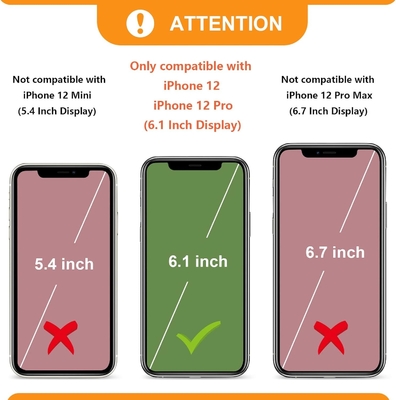 Sac à dos croisé iPhone 12/12 Pro, RFID blindé support de sangle en cuir en PU avec fente pour carte Lanyard de sangle de poignet de sac séparé