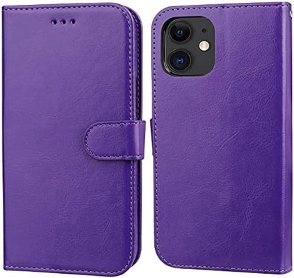 Compatible avec le portefeuille iPhone 12/Pro avec support de carte en cuir PU support de poignet à l'épreuve des chocs boucle de pinceau de 6,1 pouces
