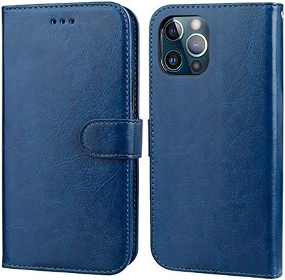 Compatible avec le portefeuille iPhone 12/Pro avec support de carte en cuir PU support de poignet à l'épreuve des chocs boucle de pinceau de 6,1 pouces
