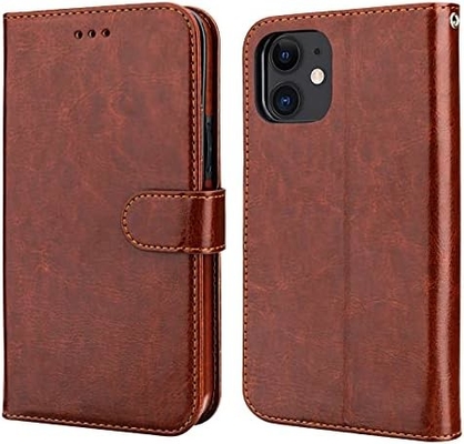 Compatible avec le portefeuille iPhone 12/Pro avec support de carte en cuir PU support de poignet à l'épreuve des chocs boucle de pinceau de 6,1 pouces