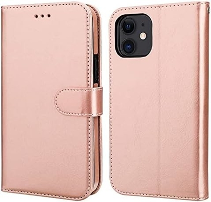 Compatible avec le portefeuille iPhone 12/Pro avec support de carte en cuir PU support de poignet à l'épreuve des chocs boucle de pinceau de 6,1 pouces