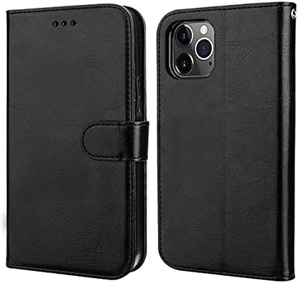 Compatible avec le portefeuille iPhone 12/Pro avec support de carte en cuir PU support de poignet à l'épreuve des chocs boucle de pinceau de 6,1 pouces