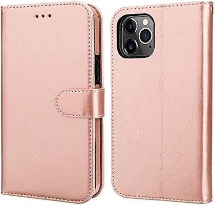 Compatible avec le portefeuille iPhone 12/Pro avec support de carte en cuir PU support de poignet à l'épreuve des chocs boucle de pinceau de 6,1 pouces