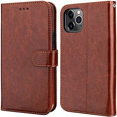 Compatible avec le portefeuille iPhone 12/Pro avec support de carte en cuir PU support de poignet à l'épreuve des chocs boucle de pinceau de 6,1 pouces