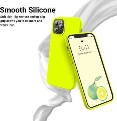 Casque iPhone 12 Pro Max, protection de qualité militaire, silicone antichoc, antiempreintes digitales et antidérapant, casque téléphonique