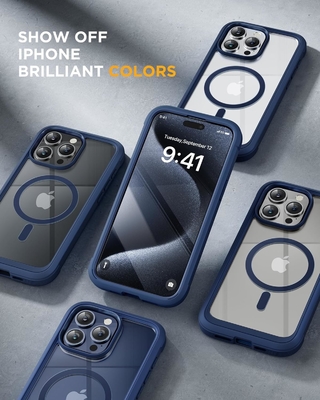 Magnétique pour iPhone 12 Pro Max Casse entièrement intégré Protecteur d'écran en verre &amp; Protecteur de caméra