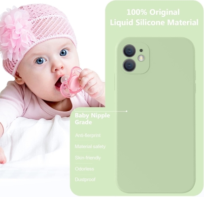 Compatible avec le boîtier de l'iPhone 11, silicone liquide amélioré avec des bords carrés et une douce doublure en microfibre.