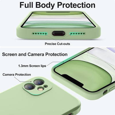 Compatible avec le boîtier de l'iPhone 11, silicone liquide amélioré avec des bords carrés et une douce doublure en microfibre.