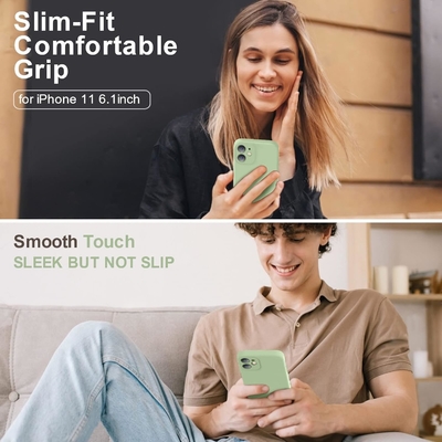 Compatible avec le boîtier de l'iPhone 11, silicone liquide amélioré avec des bords carrés et une douce doublure en microfibre.