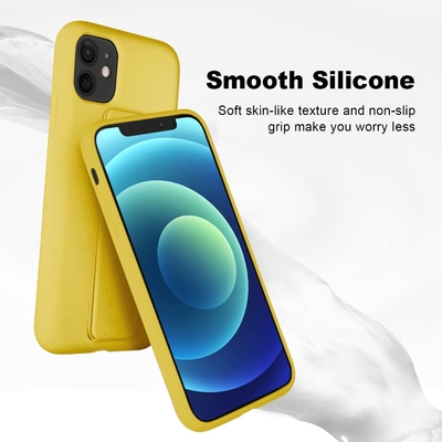 Boîtier de support en silicone Compatible avec le boîtier de l'iPhone 11