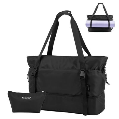 Sac à dos de voyage pour femmes pour les voyages, sac à main, sac à dos, avec compartiment à chaussures et poche humide, sac de tapis de yoga, sac de week-end pour la nuit
