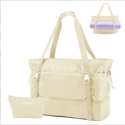 Sac à dos de voyage pour femmes pour les voyages, sac à main, sac à dos, avec compartiment à chaussures et poche humide, sac de tapis de yoga, sac de week-end pour la nuit