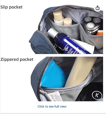 Travel Toiletry Bag 8L for Women, Large Packing Cube with Waterproof TPU Wet/Dry Compartment