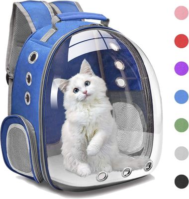 Bubble Carrying Bag for Small Medium dogs Cats, Space Capsule Pet Hiking backpack, Airline Approved Travel carrier - Grey