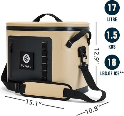 Sac de refroidisseur étanche à l'eau avec rétention de glace 24 heures TPU imperméable à la fuite Construction pour camping en plein air Pêche et voyages en voiture